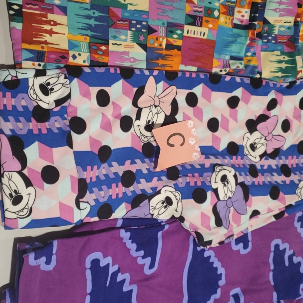 LuLaRoe (Lot C) Clouds, Disney Castle & Minnie